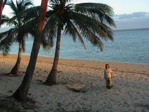 Claudia at the Tambua Send Resort, Fiji Islands