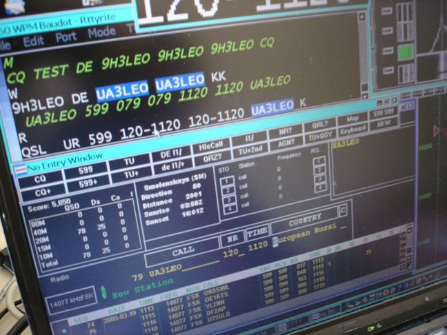 9H3LEO,WriteLog,RTTY