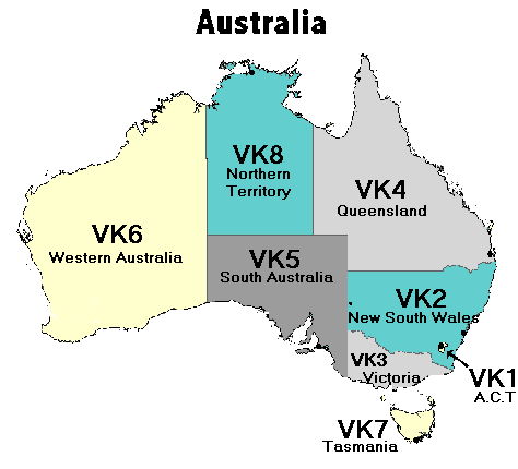 VK call areas