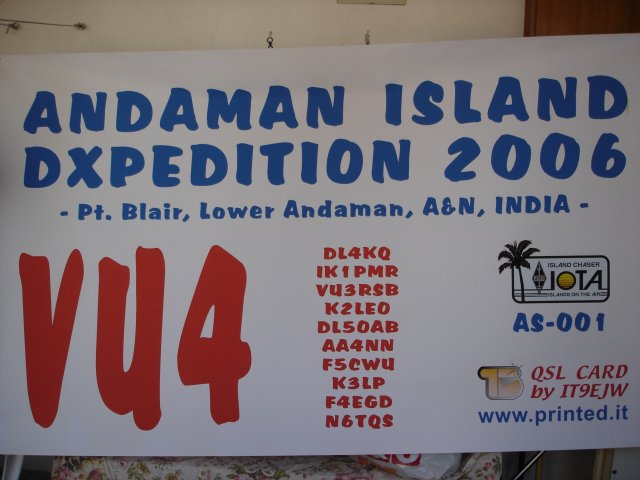 VU4 DXpedition Andaman Islands