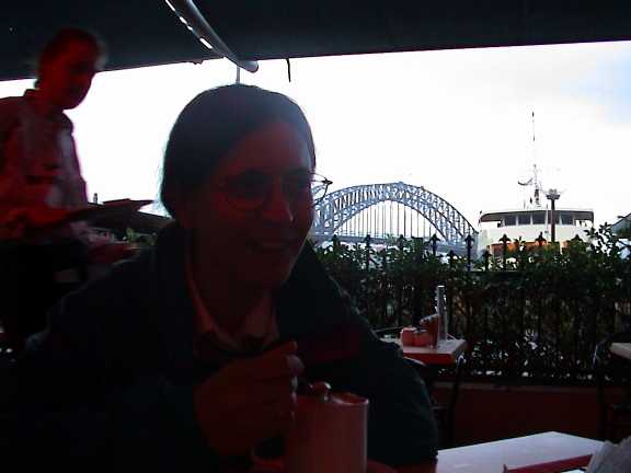 Claudia con cioccolata
