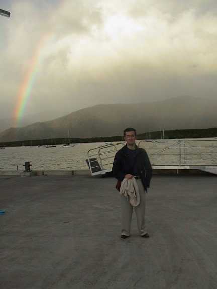 Andrea e arcobaleno