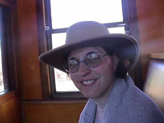 Claudia sul trenino