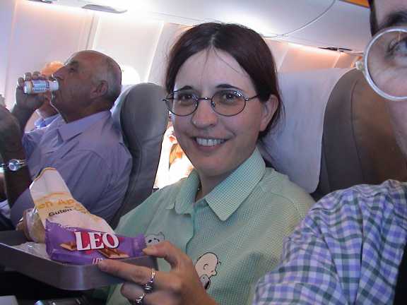 Claudia mangia un Leo
