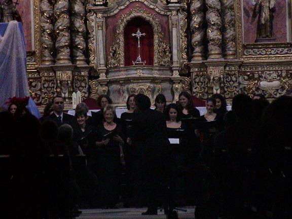 Coro in chiesa a Puerto Cruz