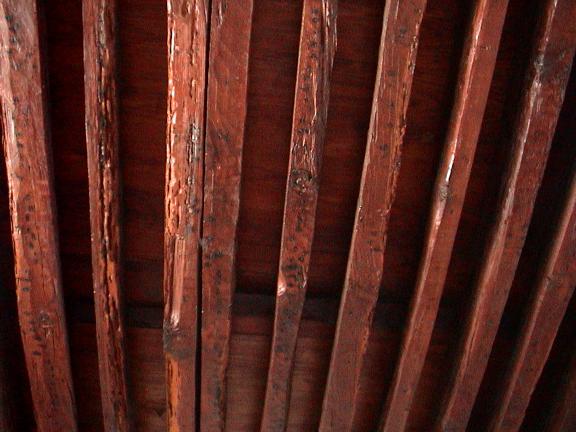 Travi del tetto della camera dell