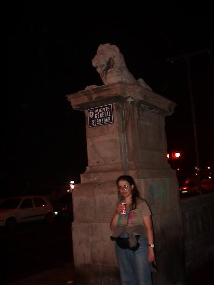 Claudia sul ponte dei leoni